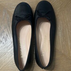 Kate Spade Black Leather Loafers
